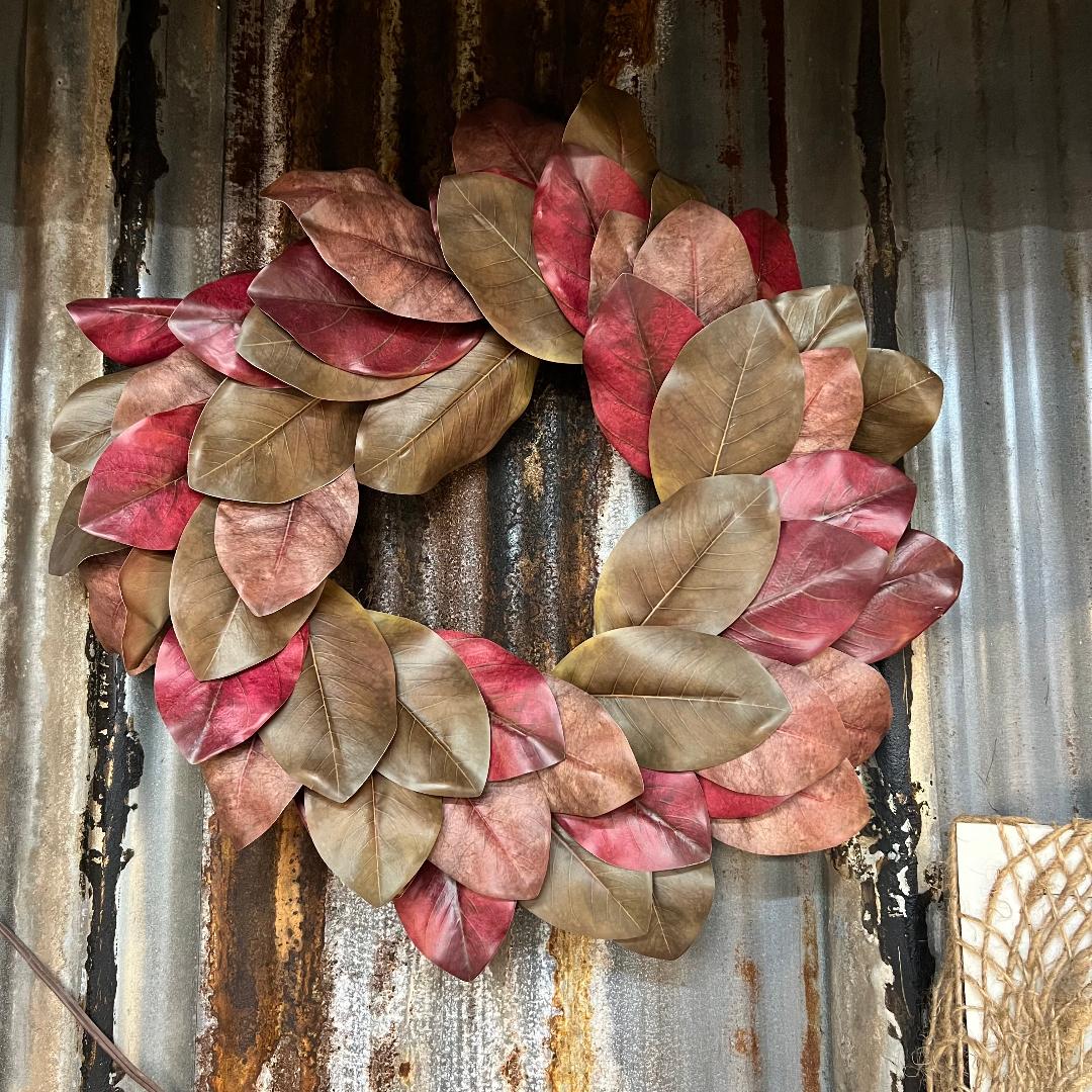 Magnolia Leaf Wreath 26"