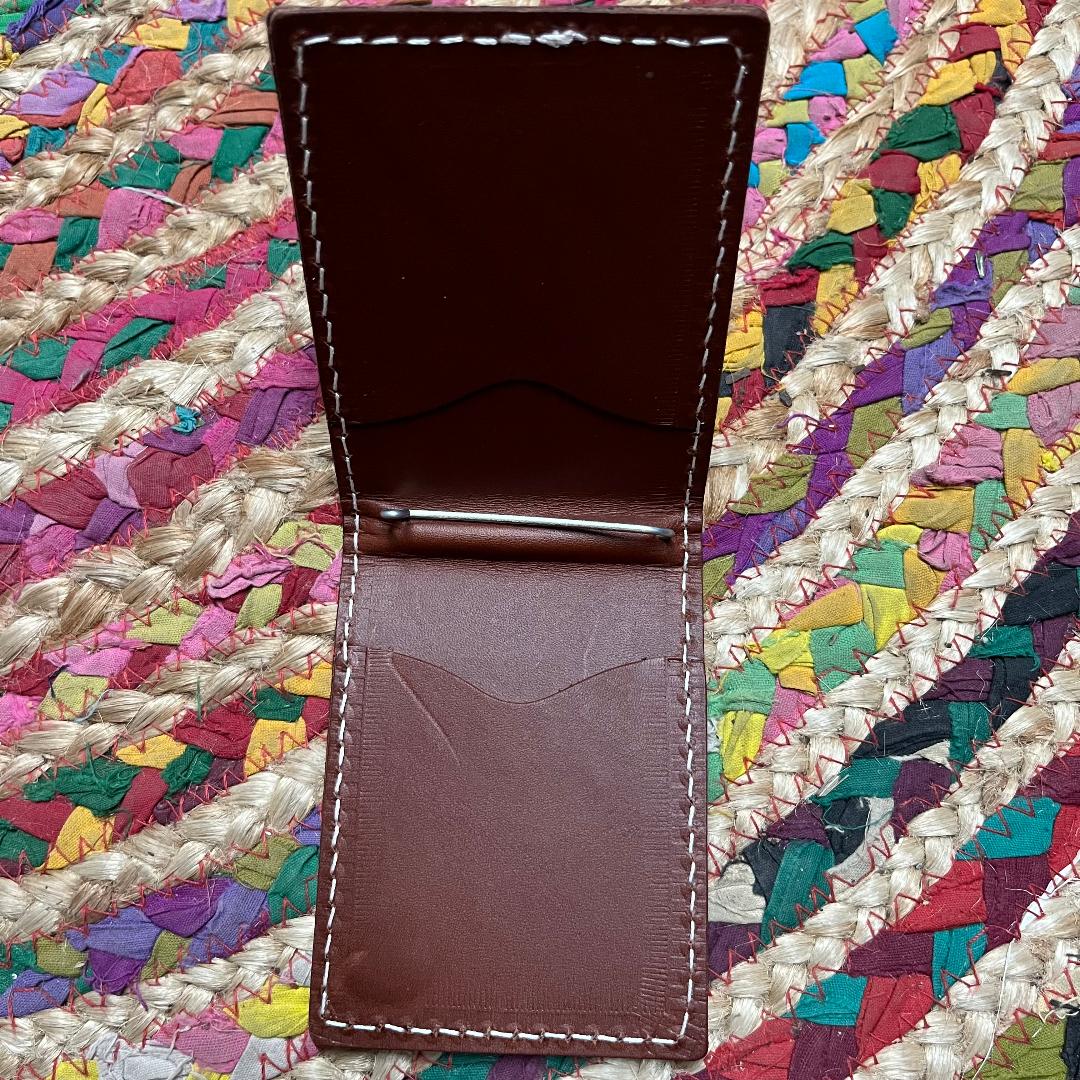 Bi-fold Card Holder Wallet Medium Brown