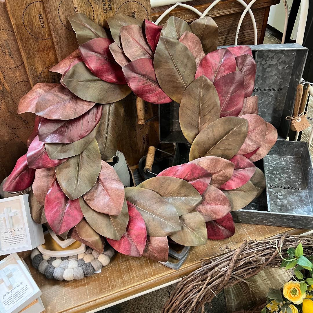 Magnolia Leaf Wreath 26"