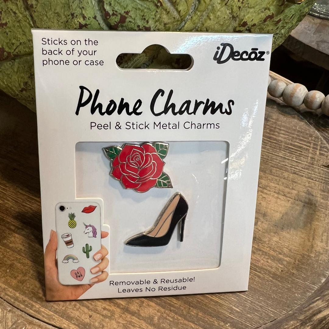 Cell Phone Charms Rose & Heels