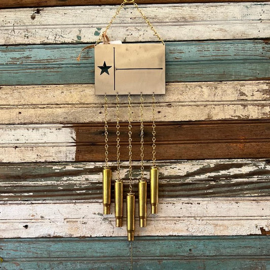 Texas Flag Bullet Windchime .50 BMG