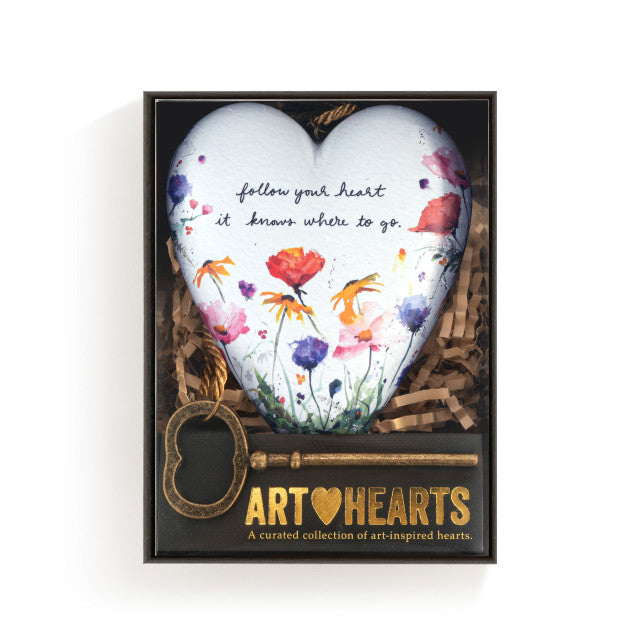 Wildflowers Art Heart