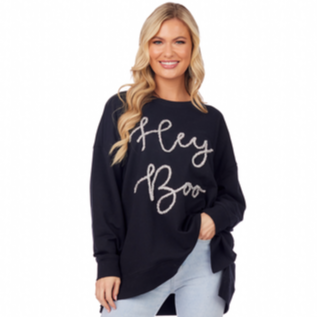 HEY BOO Sparkle Sweatshirt