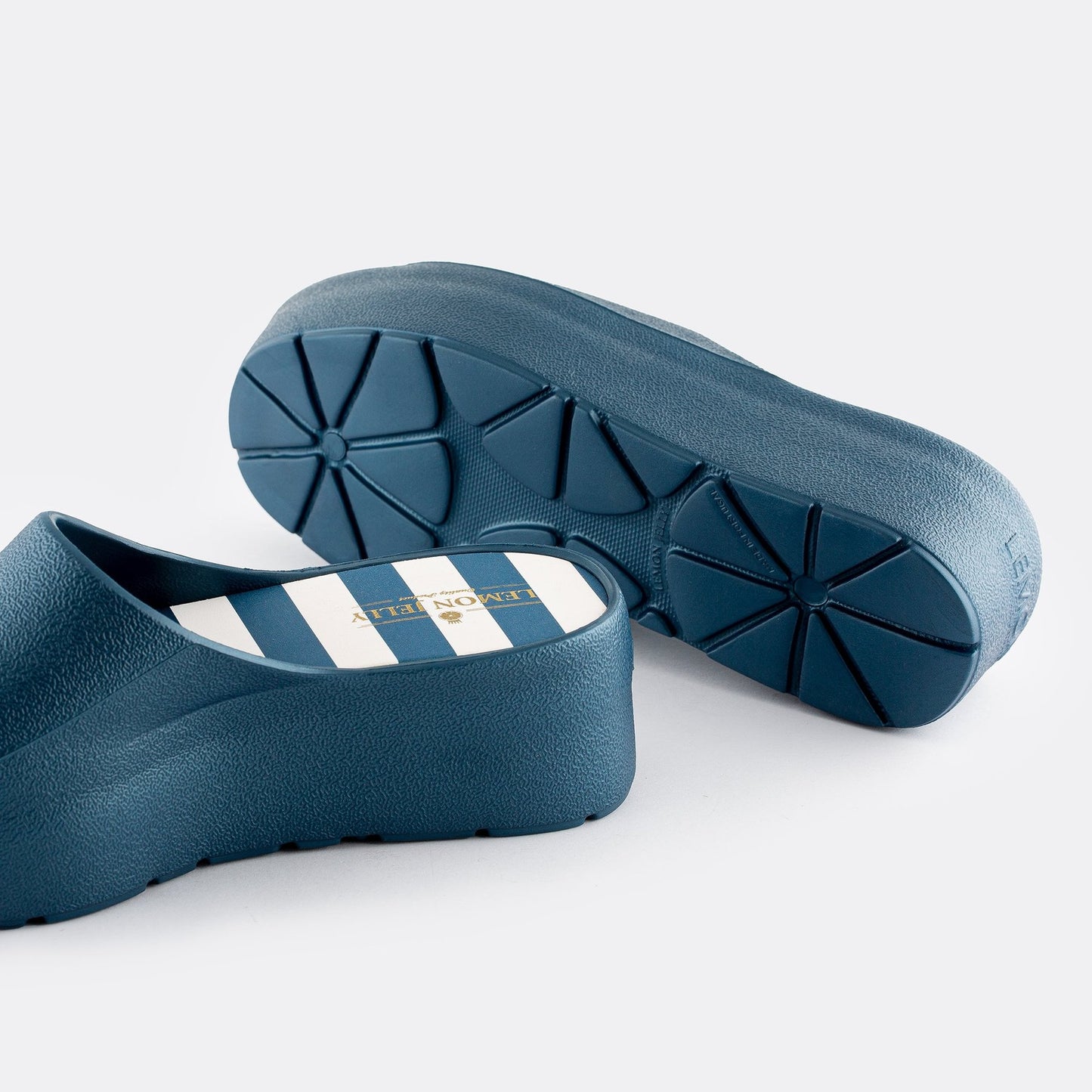 Blue Metal Teela Platform Slides