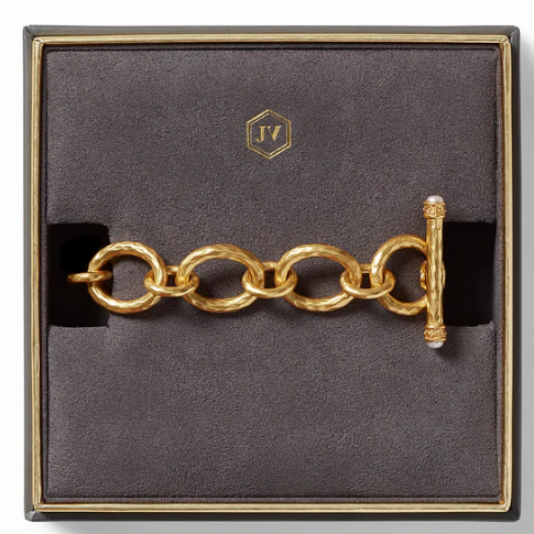 Catalina Demi Link Bracelet Gold Pearl