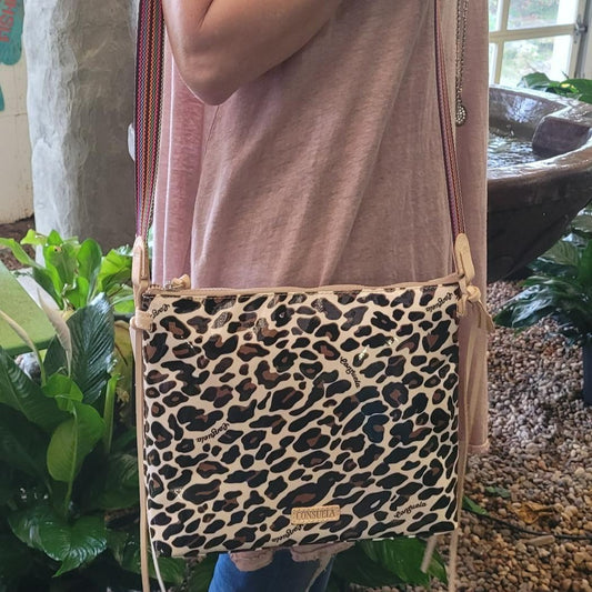 Mona Brown Leopard Downtown Crossbody