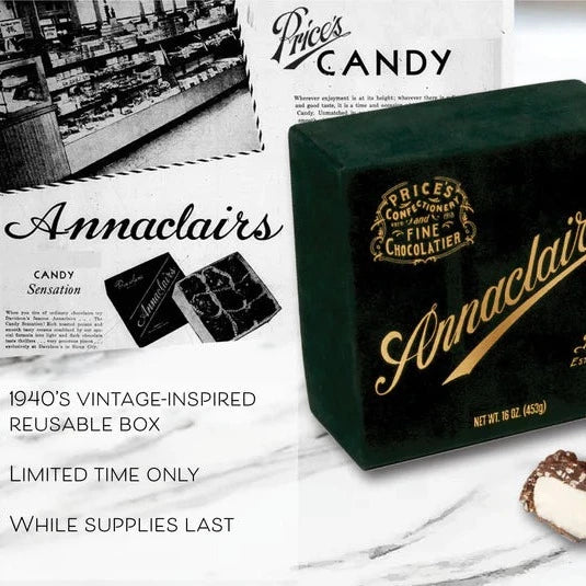 1940’s Limited Edition Collectible Replica Box Milk and Dark Annaclairs 16pc 16oz