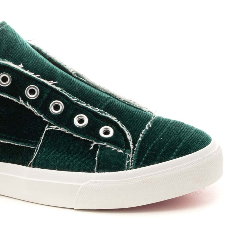 Babalu Casual Slip-on Green Velvet Sneakers