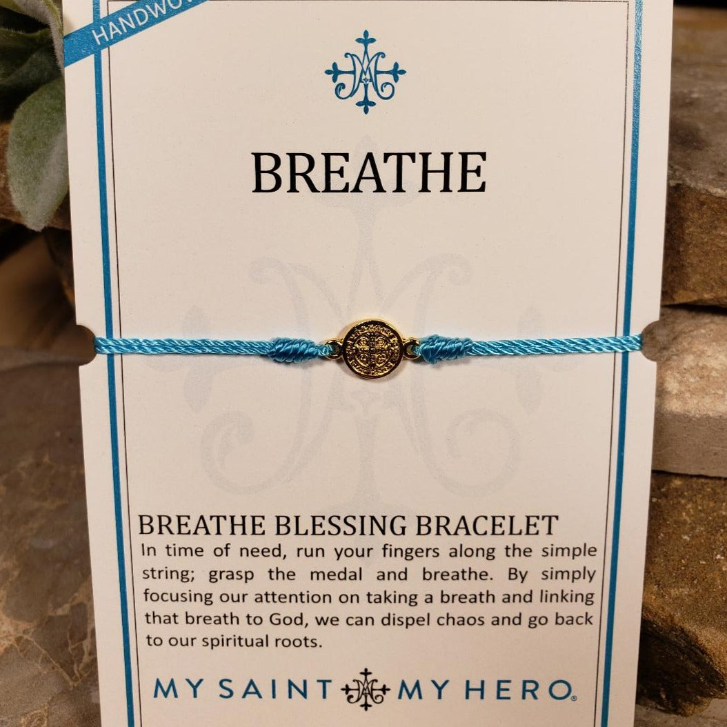 Breathe Blessing Bracelet - Blue