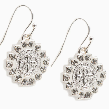 Brilliance Drop Silver Earrings