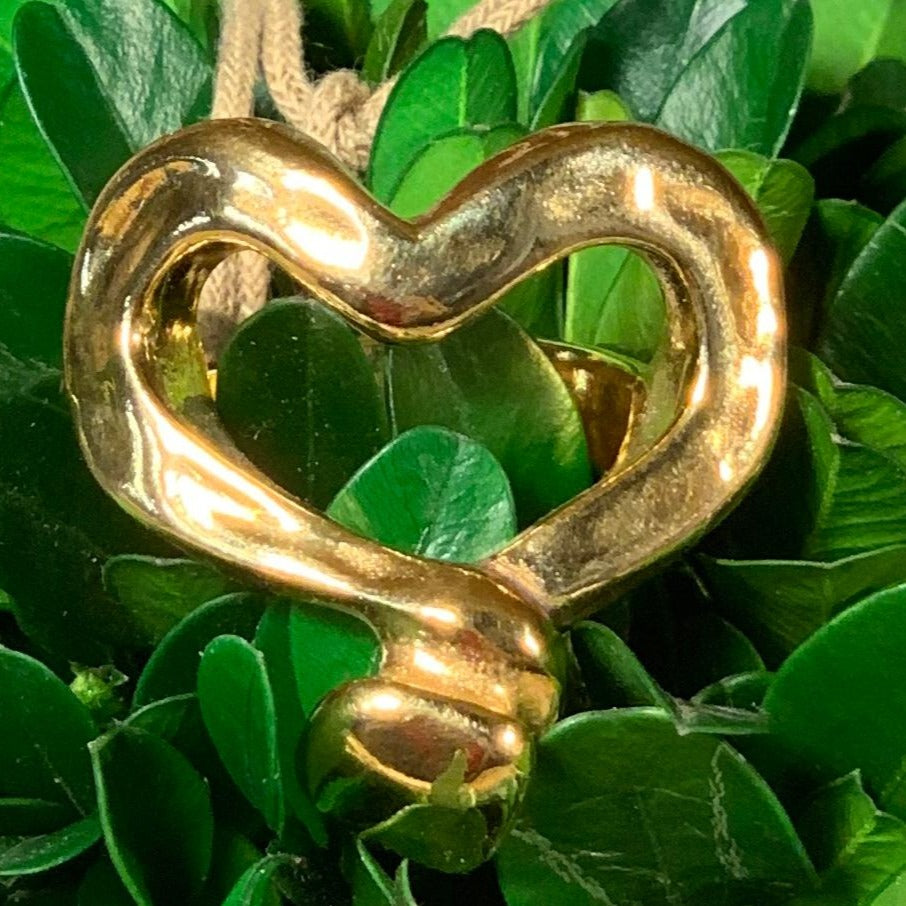 Nailed Gold Heart Ring