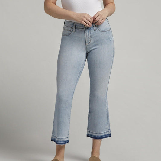 Eloise Mid Rise Bootcut Crop Jeans
