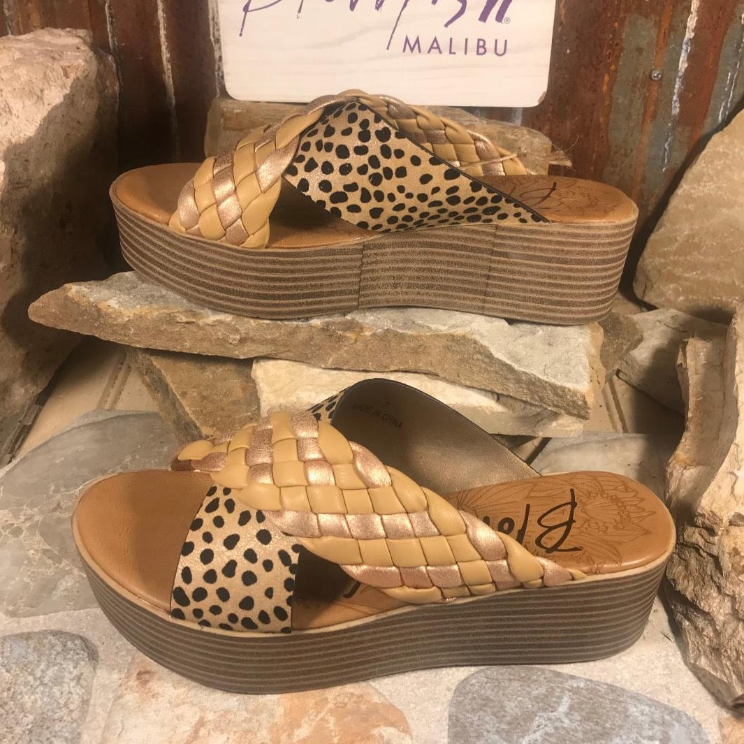 Luster Sand Pixie Leopard Sandal