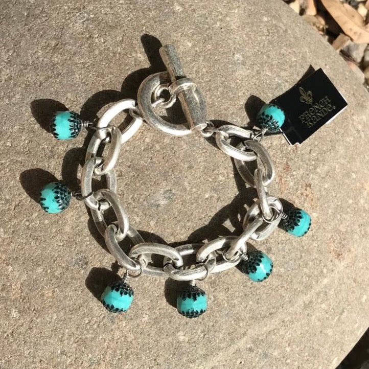 Turquoise Lourdes Chain Bracelet