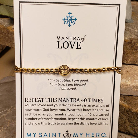 Gold Mantra of Love Gold Benedictine Bracelet