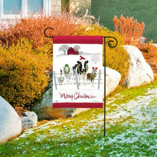 Holiday Greeters Garden Flag