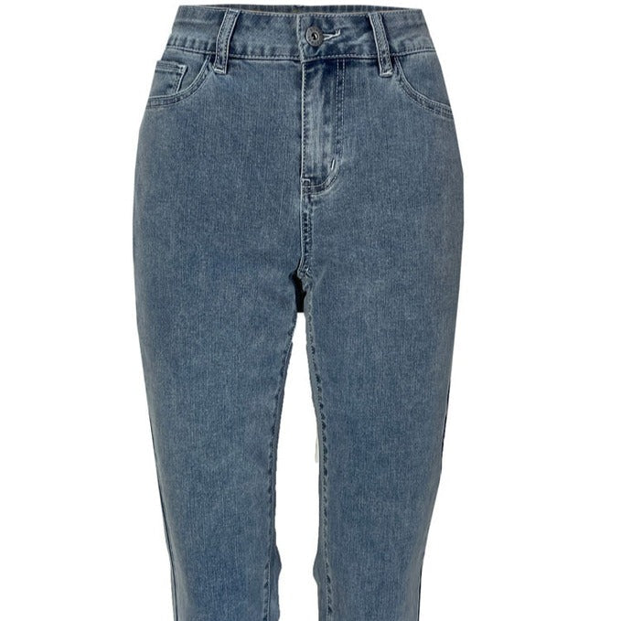 Frisette Double Dip Fray Denim Capri