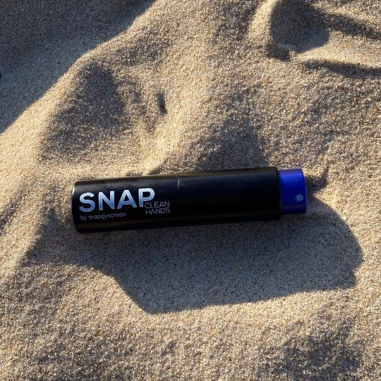 On The Go Sanitizer REUSEable SNAP Purse Size Applicator-ESCAPE TO THE SEA