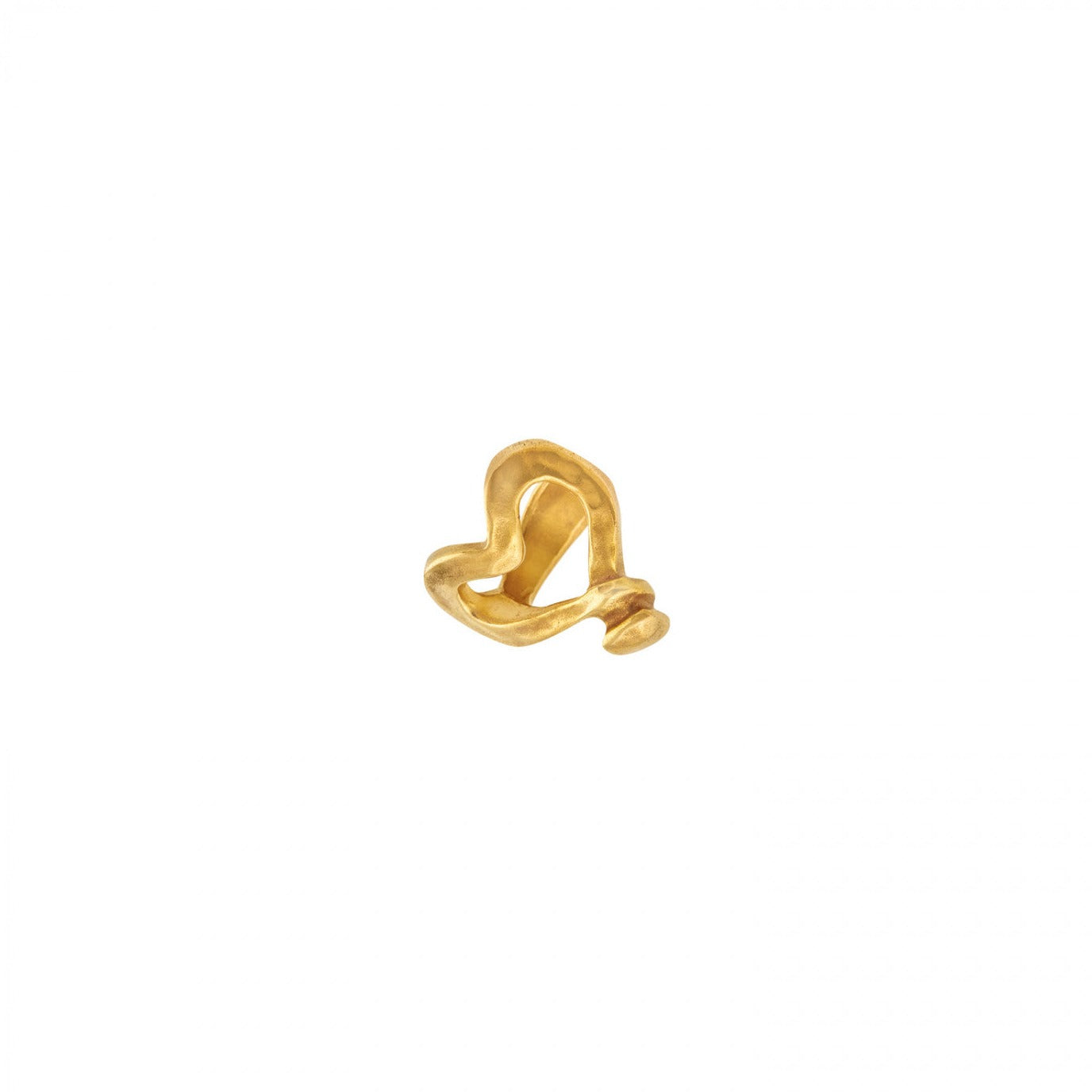 Nailed Gold Heart Ring