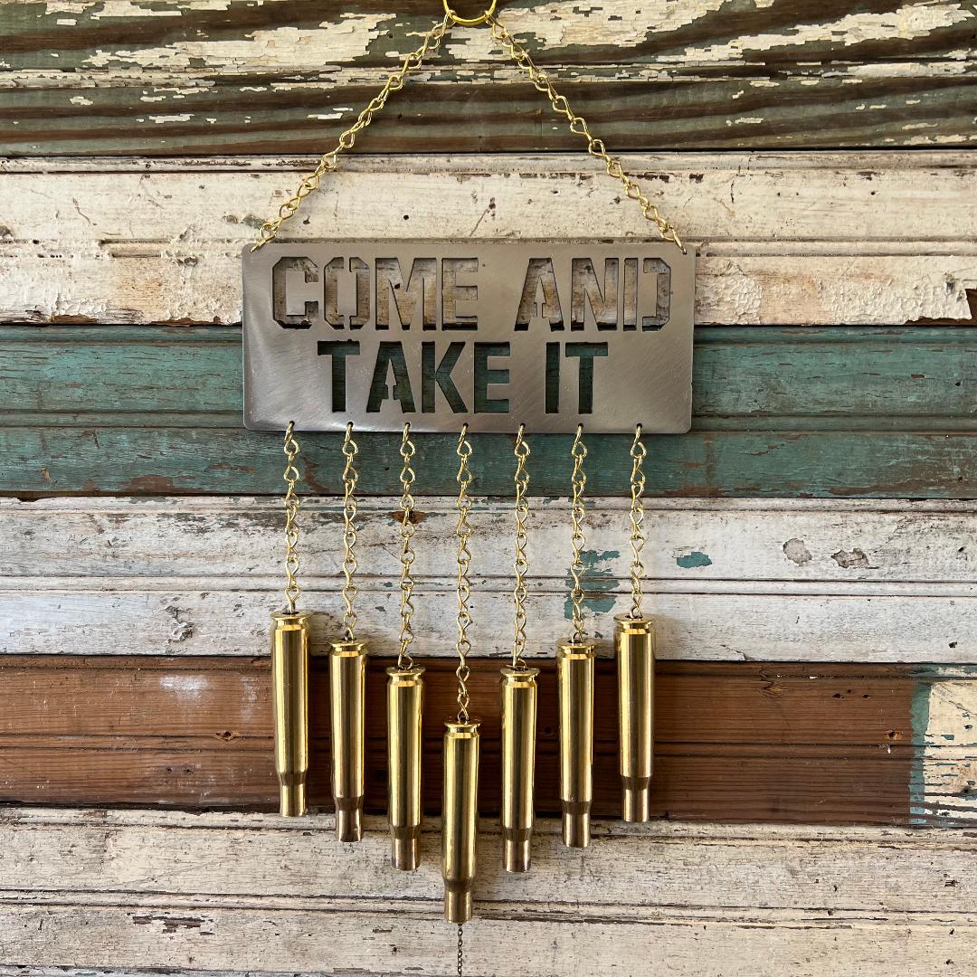 Bullet Windchime .50 BMG "Come And Take It"