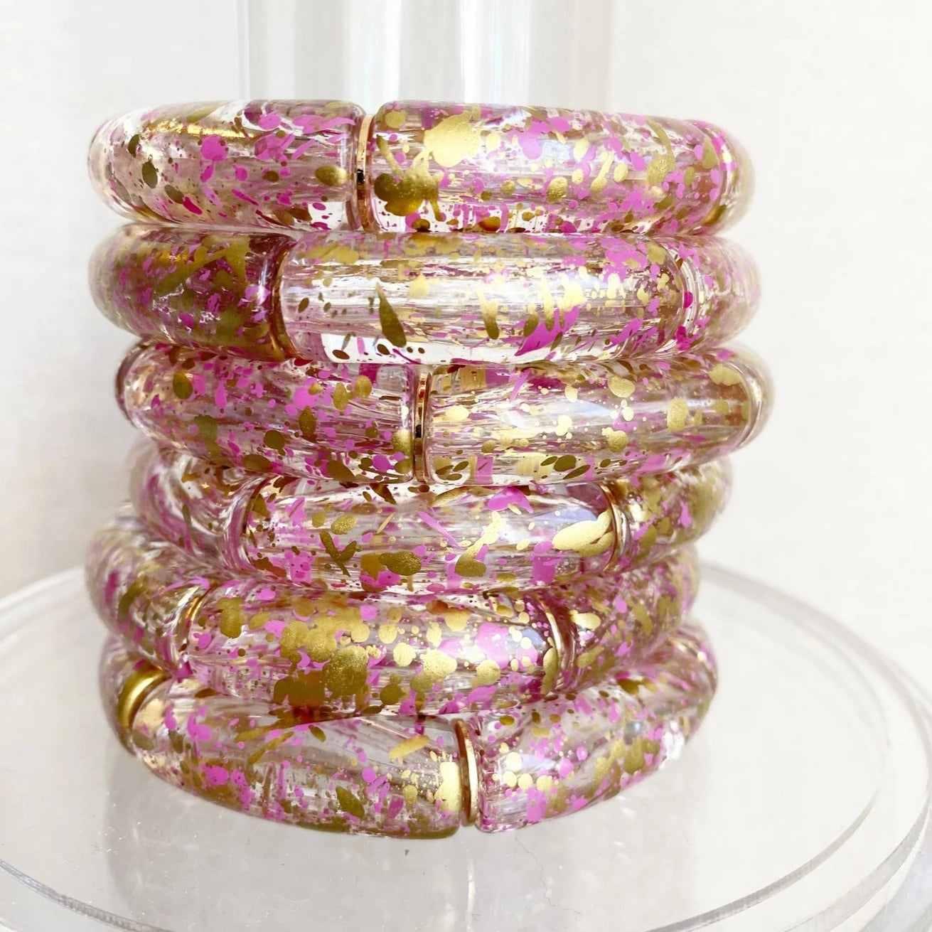Pink & Gold Love Bracelet
