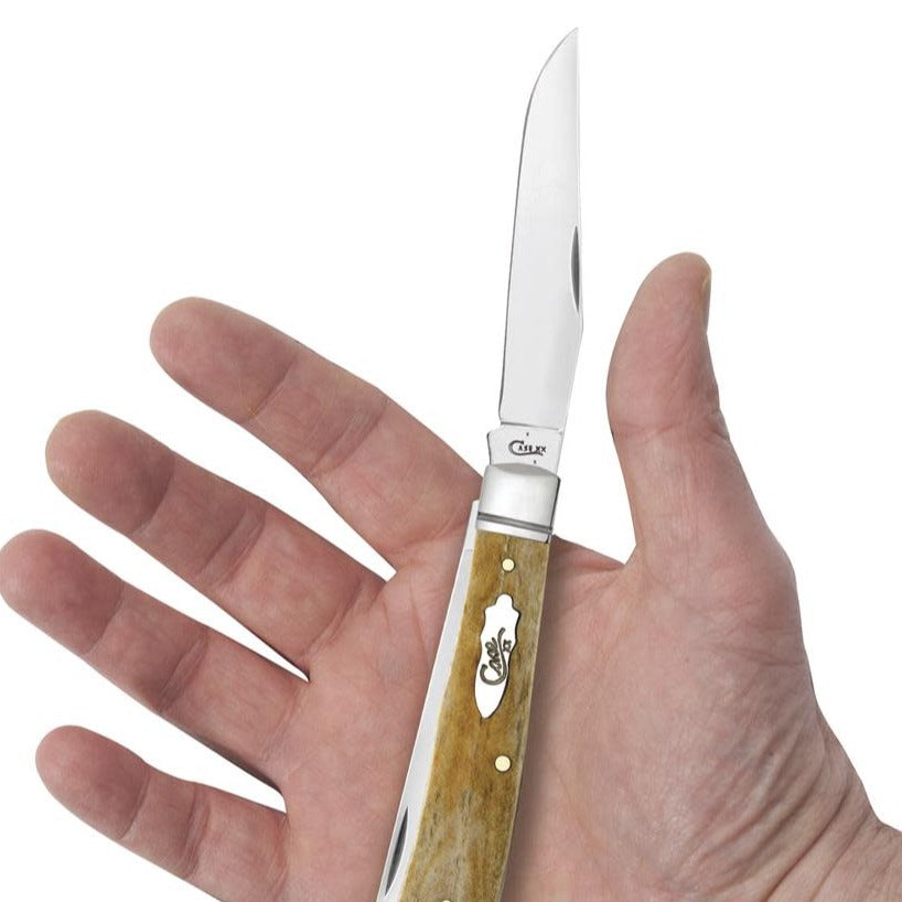 Smooth Antique Bone Trapper Knife