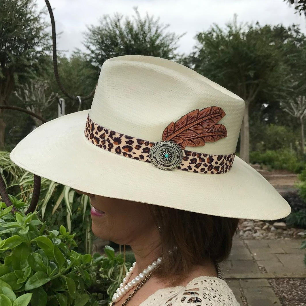 Heatseeker Leopard Straw Hat