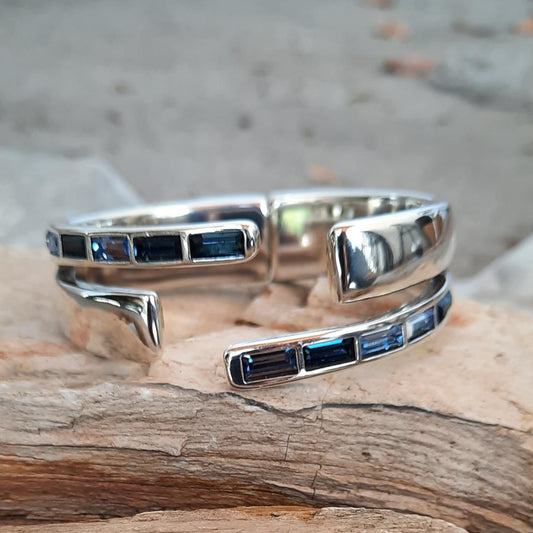 Silver Nightbird Wrap Bracelet