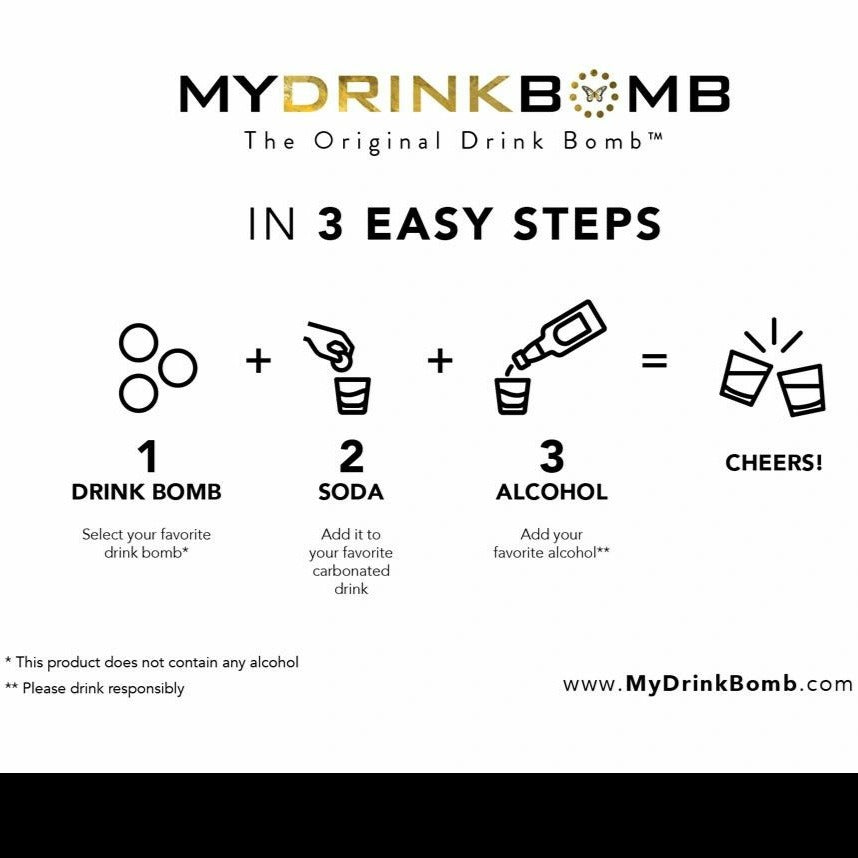 My Drink Bomb- 4 Pack (Different Flavors Available)