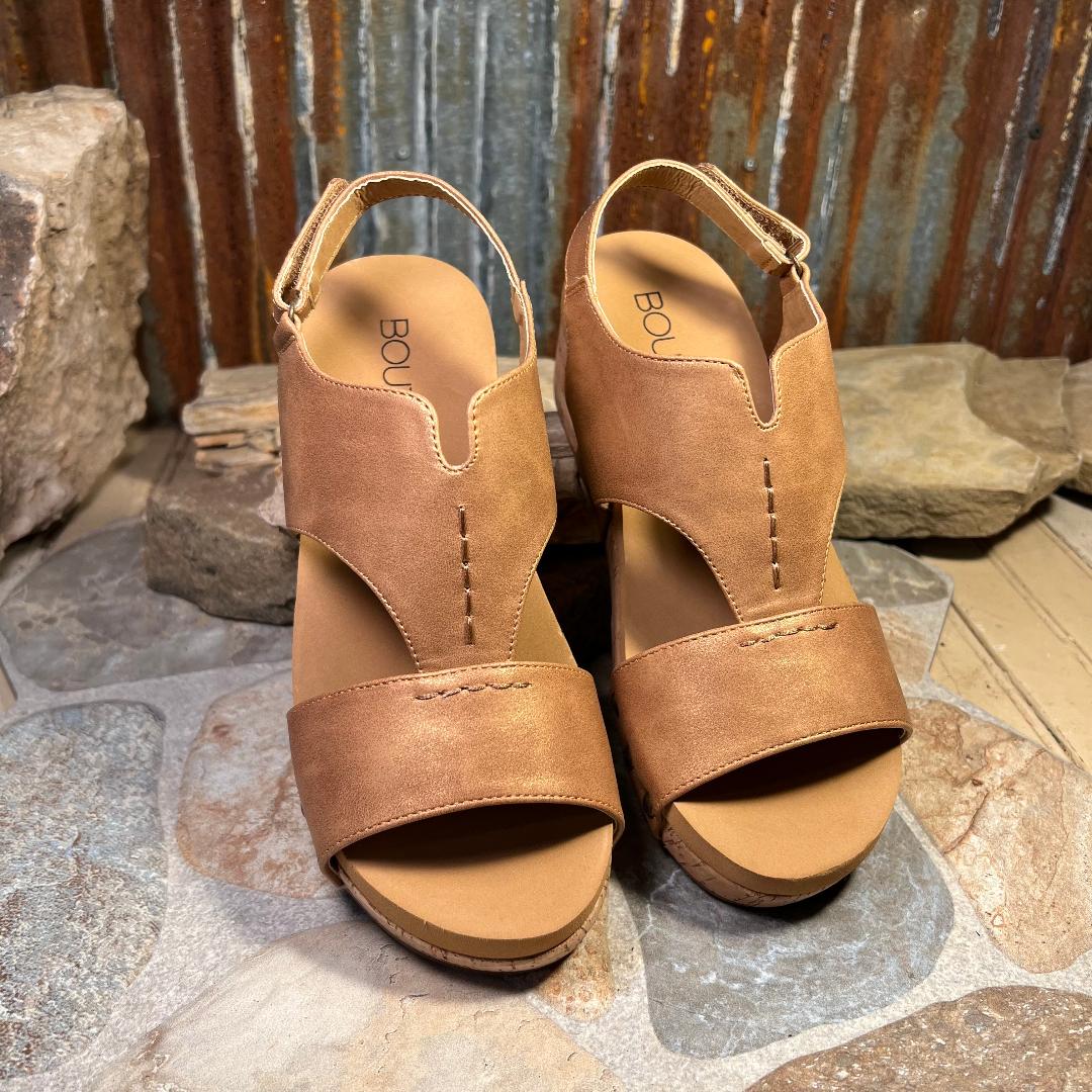 Refreshing Brown Wedge/Sandal