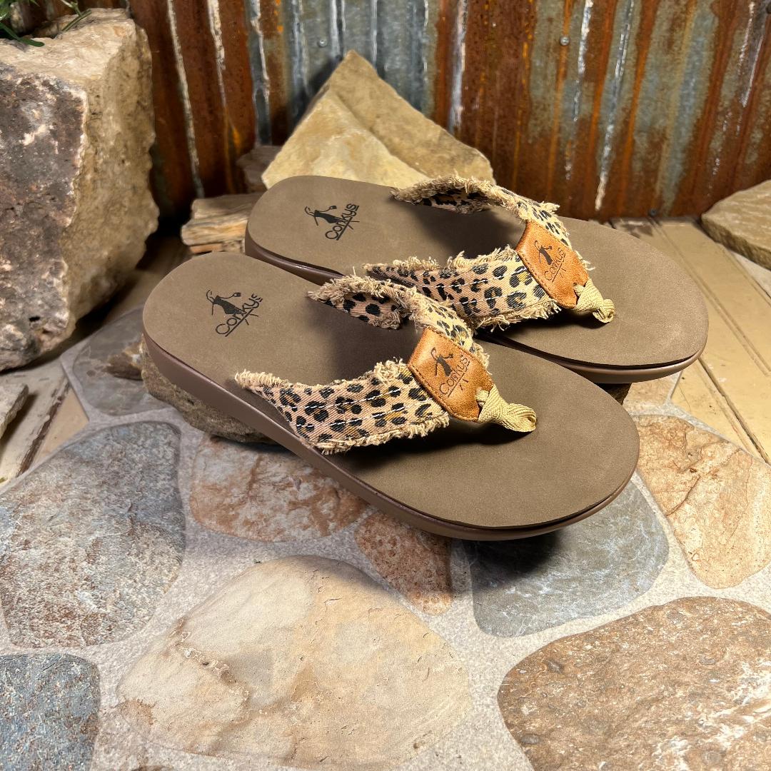 Shaved Ice Leopard Flip Flop Sandal