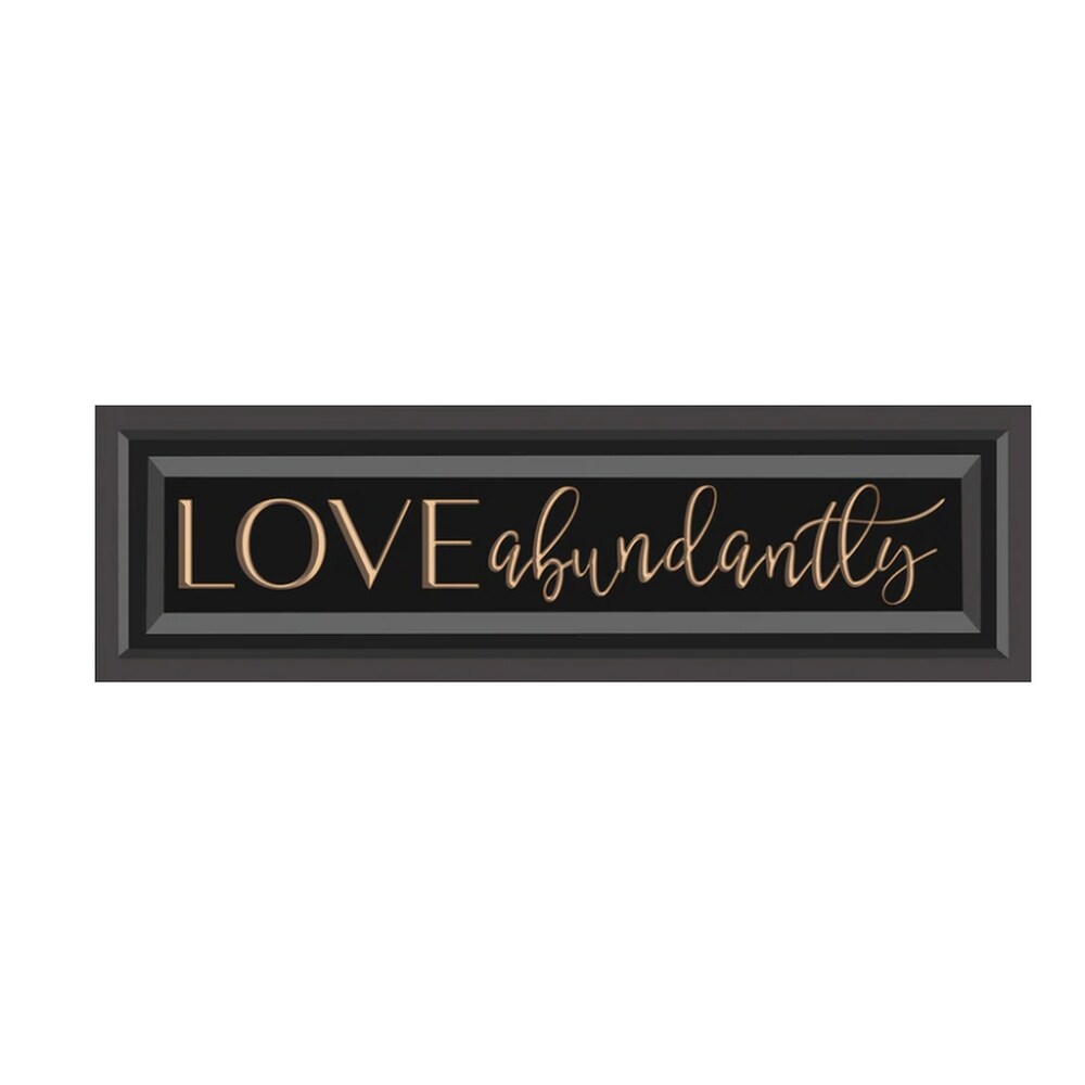 Love Abundantly Wooden Sign