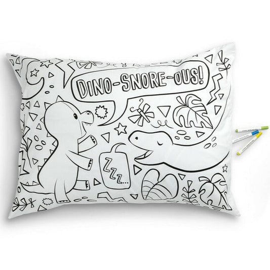 Color Me Pillowcase -Dino-Snore-Ous