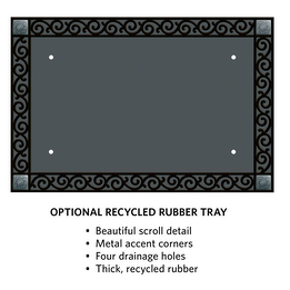 Scroll Corners Rubber Tray for MatMates Inserts