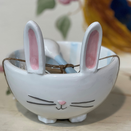 Blue Bunny Candy Bowl Set