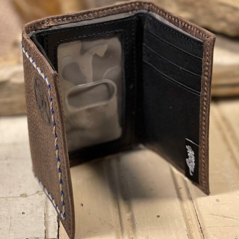 Roughy Textured Tri-Fold Wallet