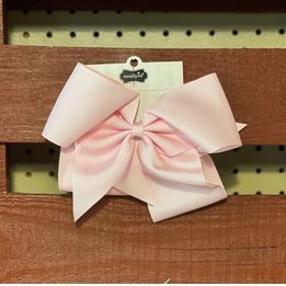 Oversized Pearl Pink Grosgrain Bow