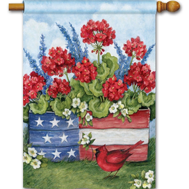 Patriotic Planter Box Standard Flag