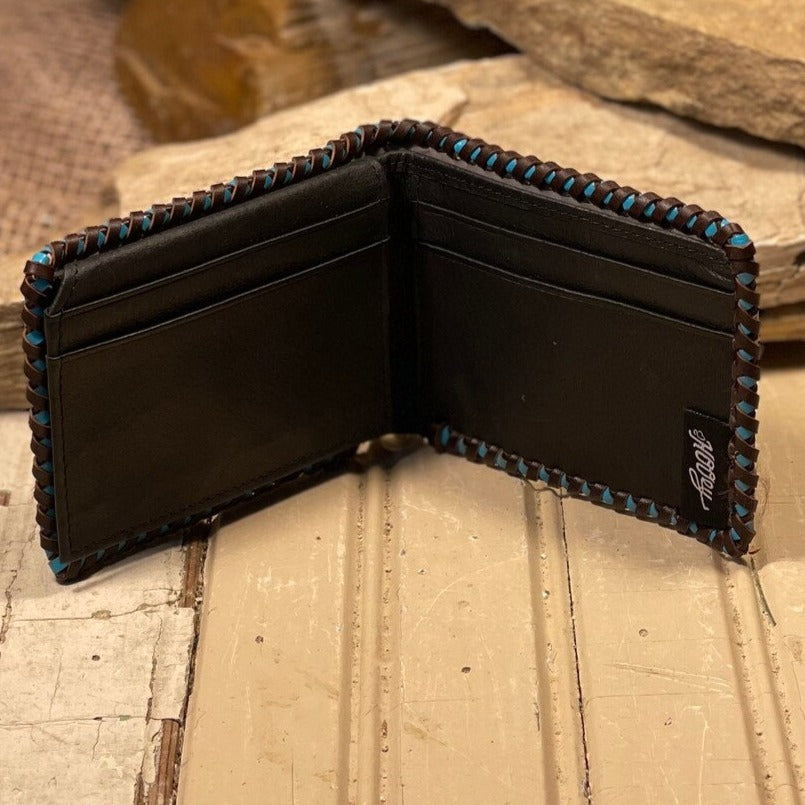 Dark Brown Front Pocket Bi-Fold Wallet