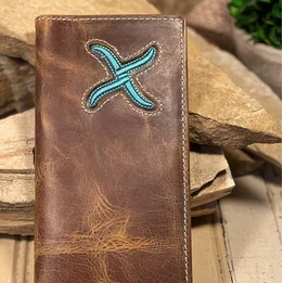 Turquoise Inlay Rodeo Wallet