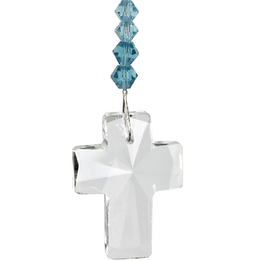 Crystal Cross - Aquamarine