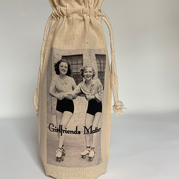 Roller Skating Girl Friends Matter Wine Bag