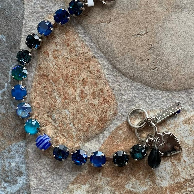 Round Multi Blue Stone Style Bracelet
