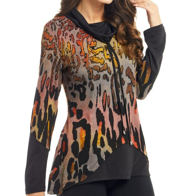 Relaxed Animal Print Top