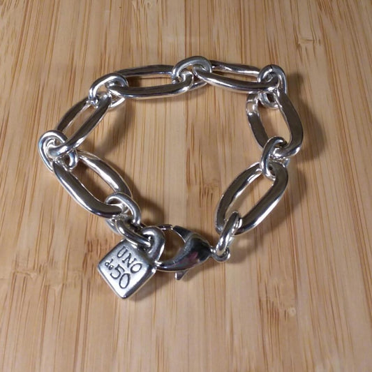 Oval Link Silver Bracelet